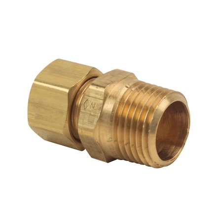 Thrifco Plumbing No. 68-C 1/2 Inch x 3/8 Inch Lead-Free Brass Compression MIP Adapt 4401093